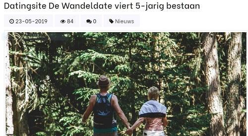 Datingsite DeWandeldate viert 5-jarig bestaan, Gratisdatingsite.nl, 23 mei 2019