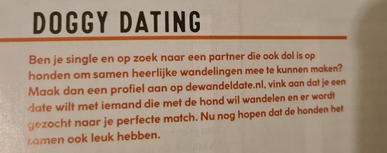 Doggy Dating, Margriet, 30 september 2021