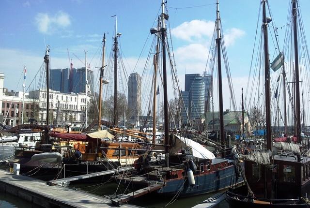 stadswandeling door de haven van Rotterdam