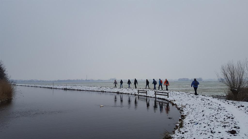 Winterse NS wandeling, van Woerden naar Breukelen over de Hollandsche Kade