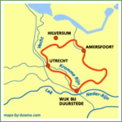 De route van Streekpad Utrechtpad (162 km)