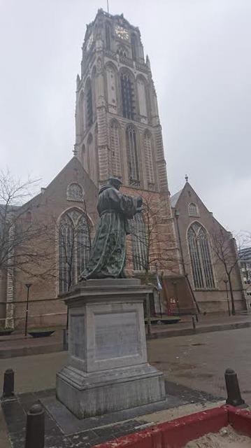 DeWandeldate Kralingenpad wandeling Rotterdam - Laurenskerk 14-2-2016