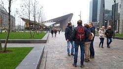 Aboutaleb stadswandeling met app, in Rotterdam