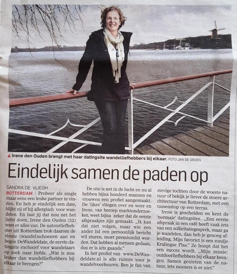 DeWandeldate in AD Rotterdams Dagblad