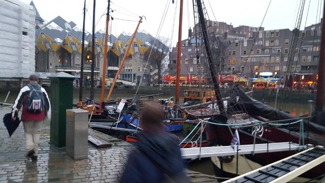 DeWandeldate Kralingenpad wandeling Rotterdam - Oude Haven 14-2-2016