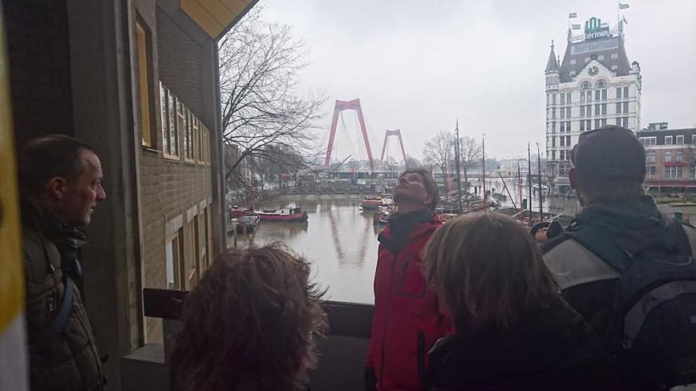 DeWandeldate Kralingenpad wandeling Rotterdam - Kubuswoningen 14-2-2016