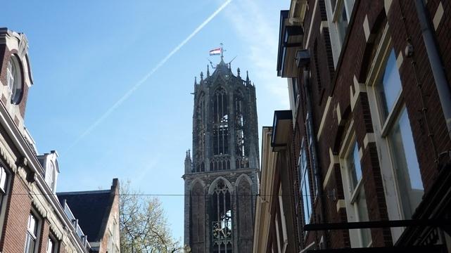Utrechtpad met DeWandeldate, 5 mei 2016. De Dom in Utrecht.