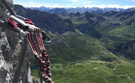 Tom en Cairngorms gingen ook samen klettersteigen, in de Alpen in Oostenrijk.