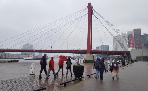 Wandeling door Rotterdam met DeWandeldate, langs de Kralingse Plas en langs de Maas